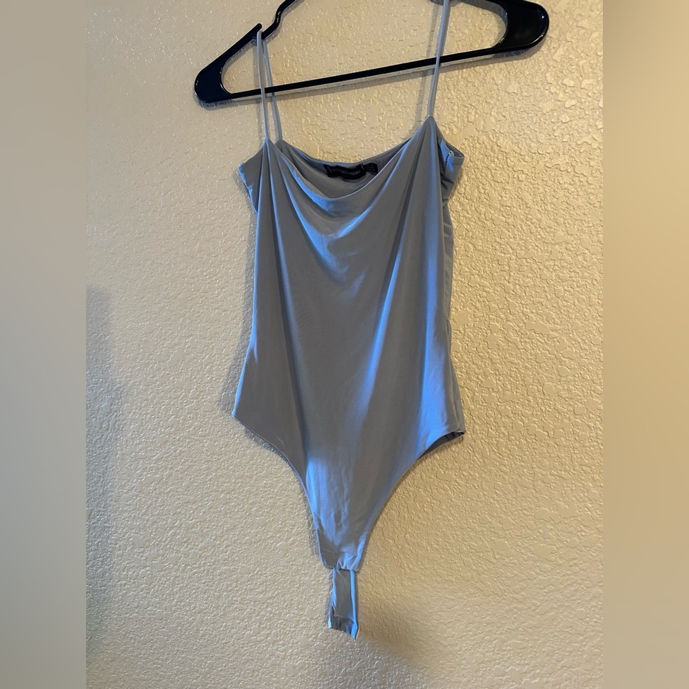 Sky Blue Cowl Neck Top